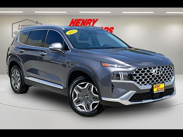 Gray 2023 Hyundai Santa Fe Hybrid Plug-In Limited AWD SUV / Crossover All-Wheel Drive Automatic