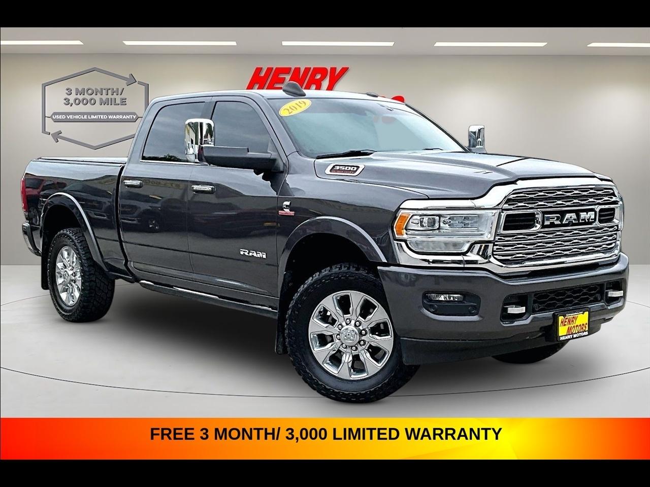 2019 RAM 3500 Limited 4x4 Crew Cab 6'4" Box