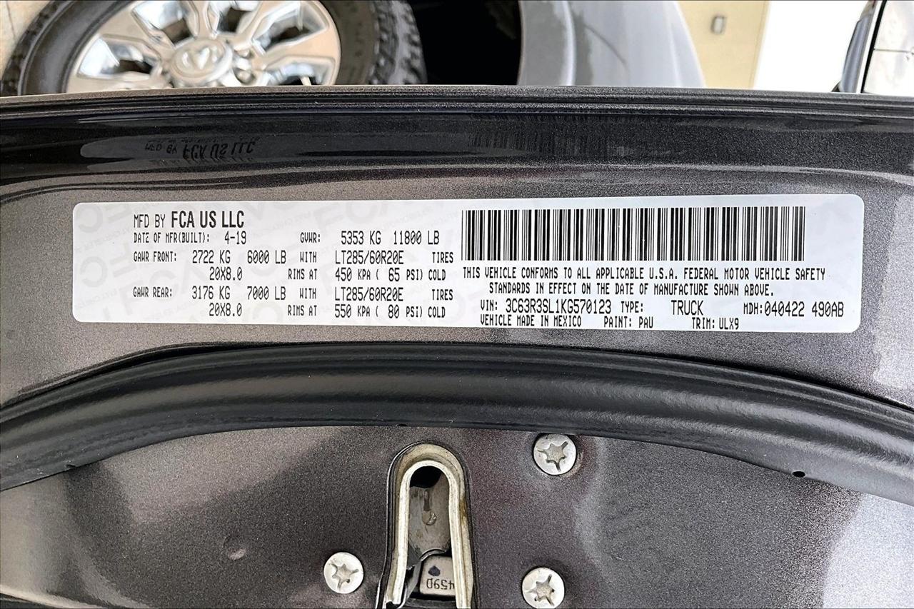 RAM 3500 Limited 4x4 Crew Cab 6'4" Box 2019