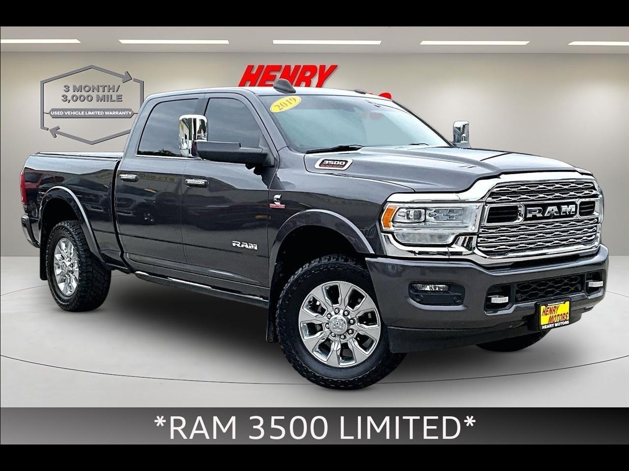 2019 RAM 3500 Limited 4x4 Crew Cab 6'4" Box