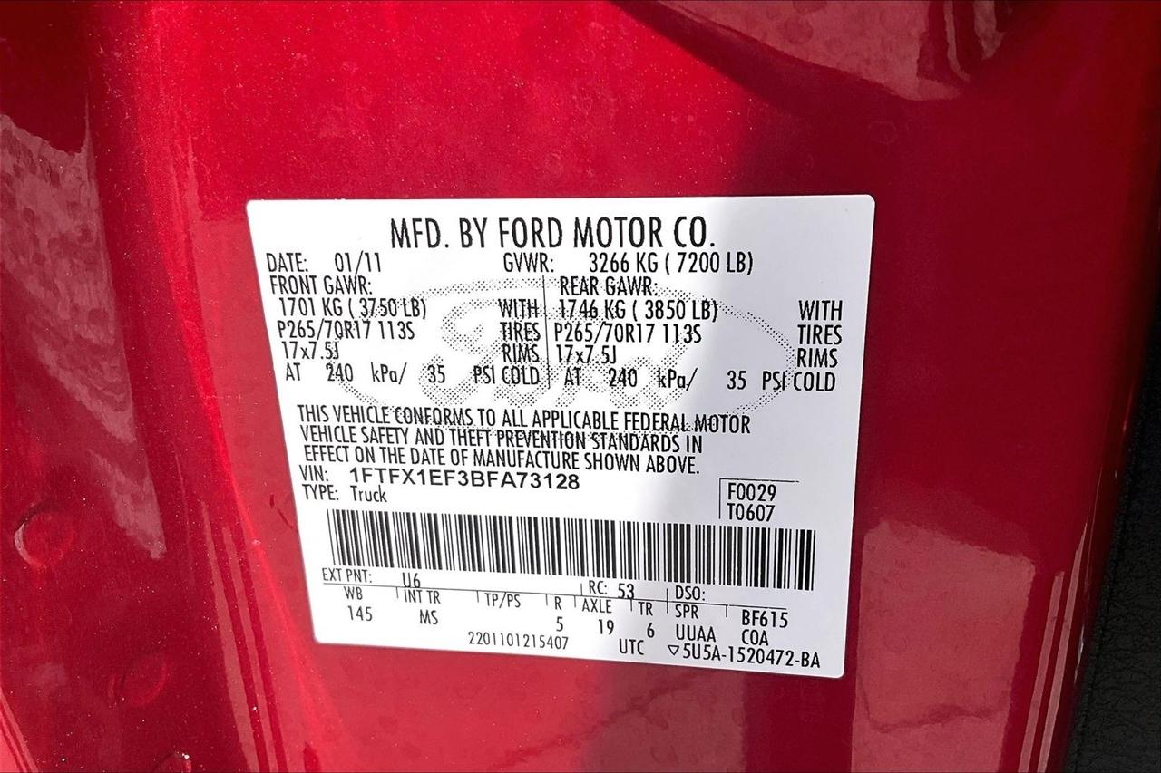 Ford F-150 4WD SuperCab 145" Lariat 2011
