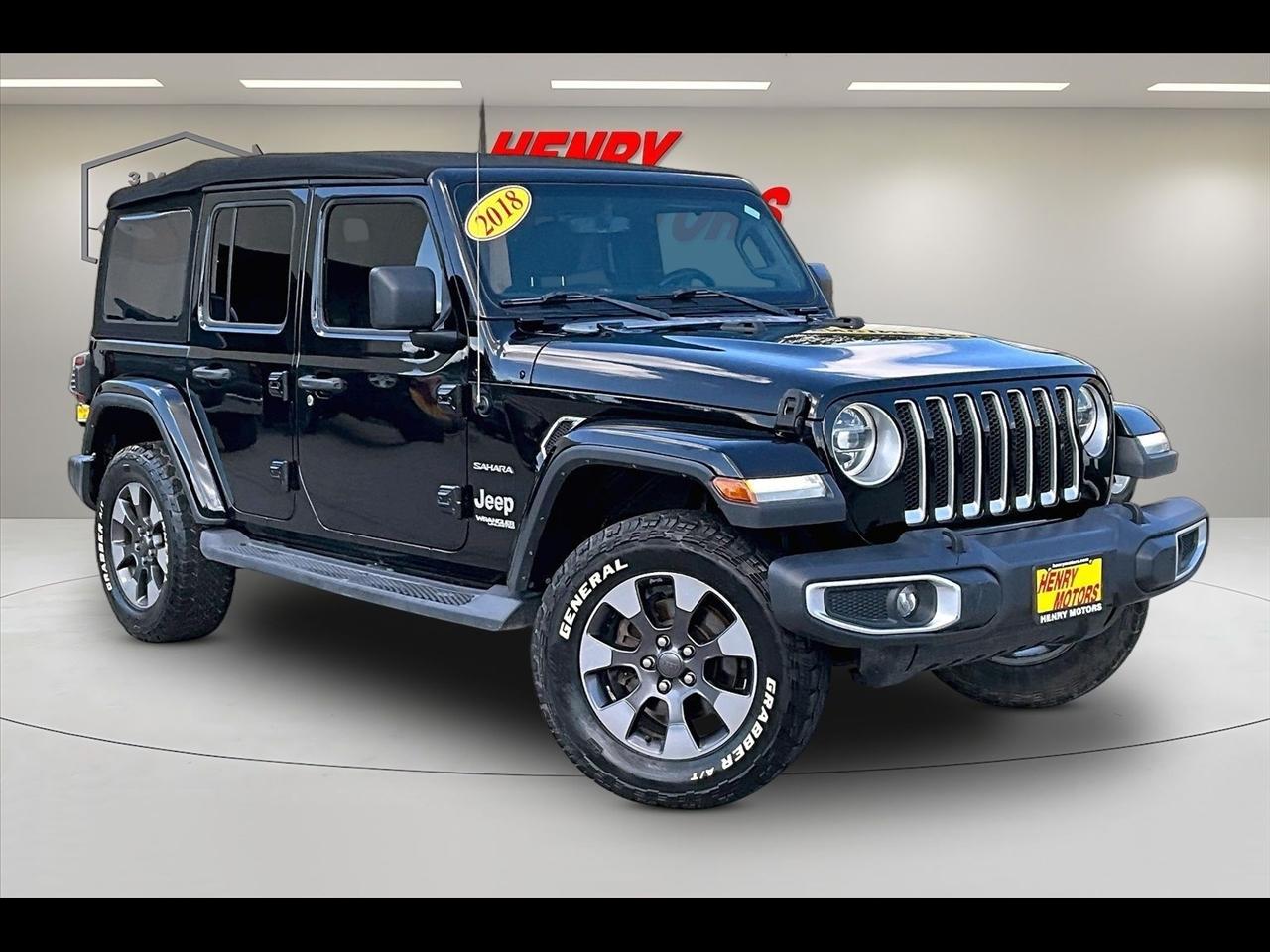 2018 Jeep Wrangler Unlimited Sahara 4x4