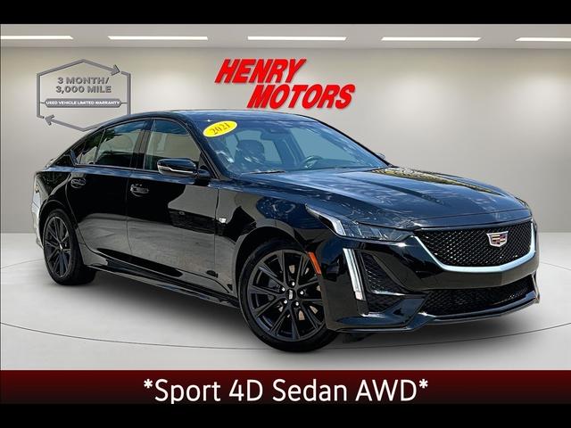 Black 2021 Cadillac CT5 Sedan All-Wheel Drive Automatic