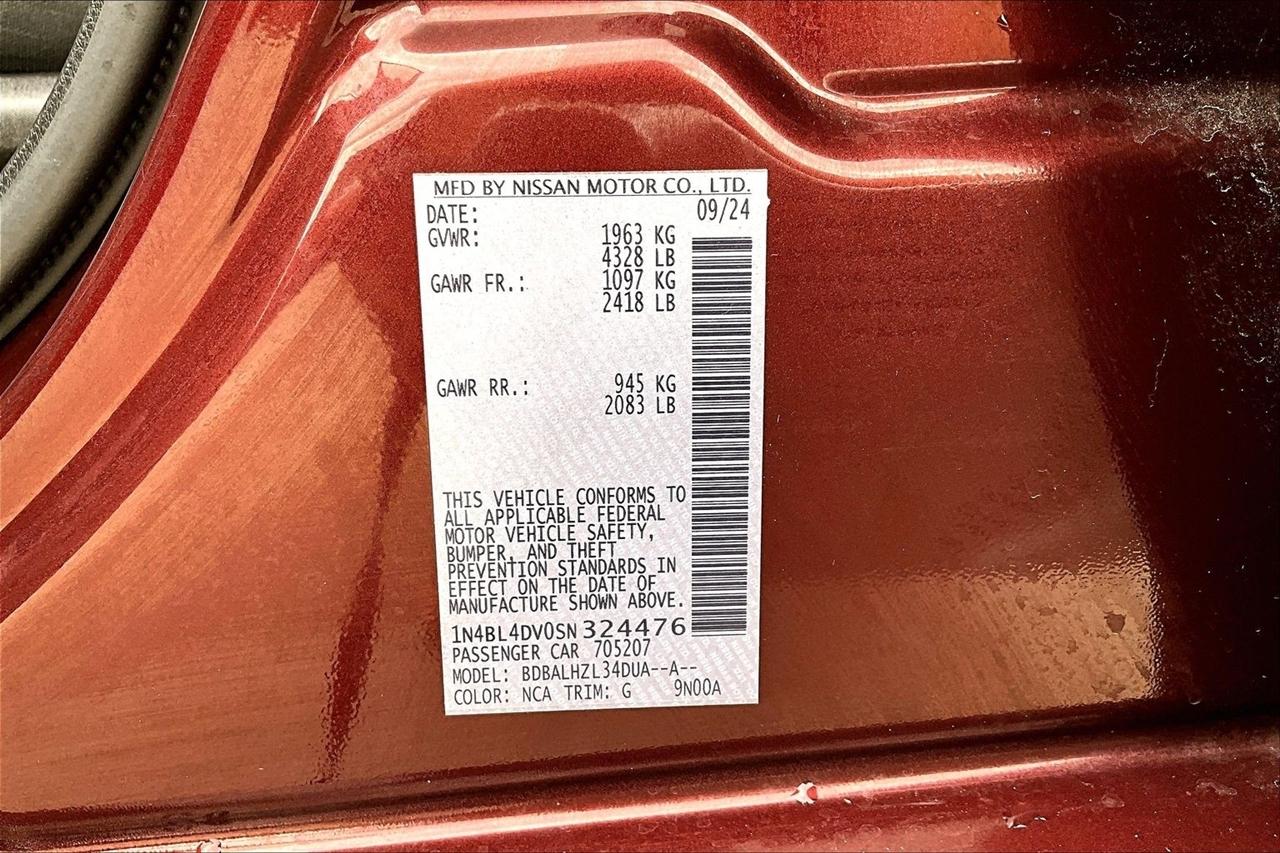 Nissan Altima SV FWD 2025