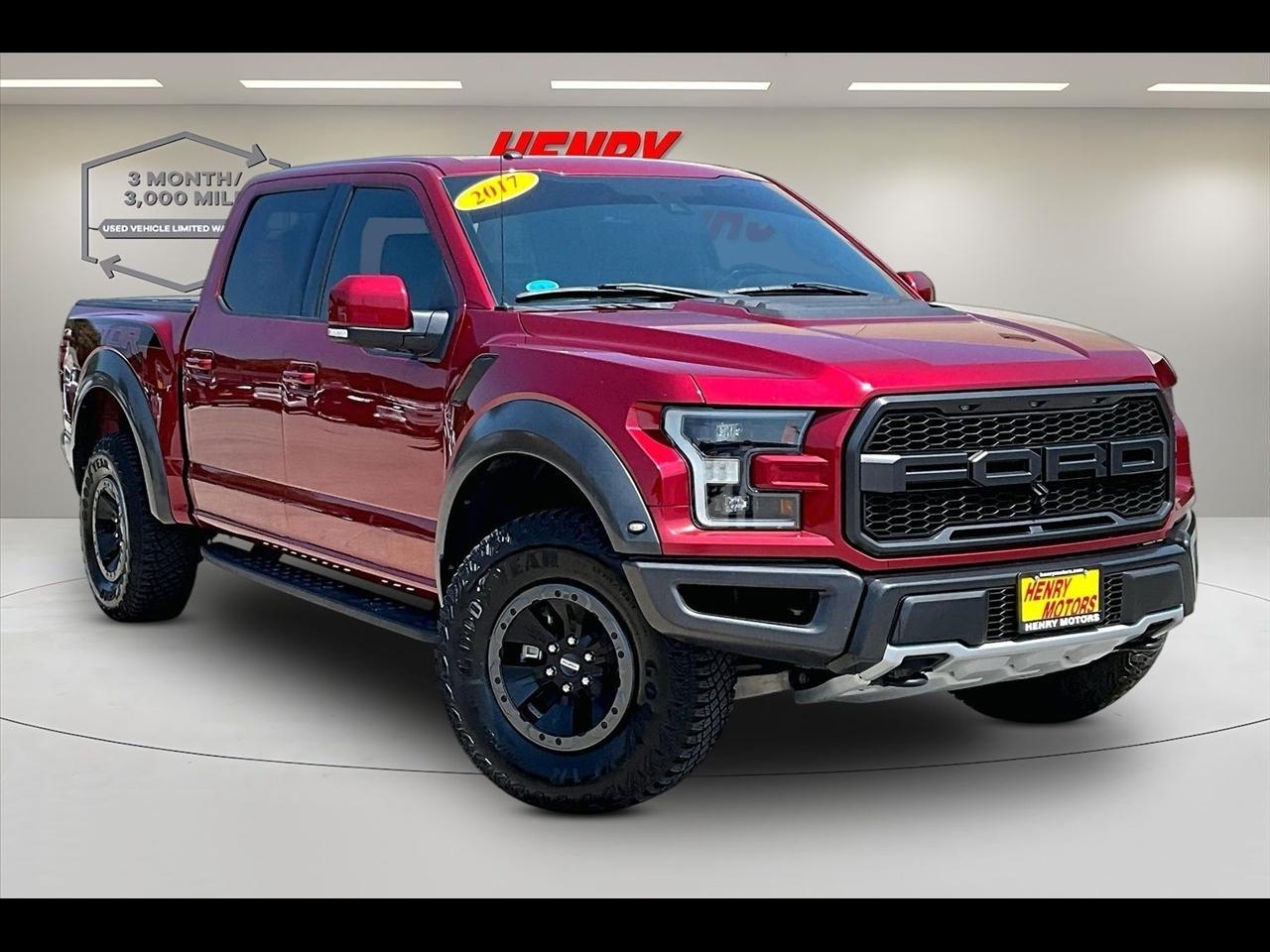 2017 Ford F-150 Raptor 4WD SuperCrew 5.5' Box