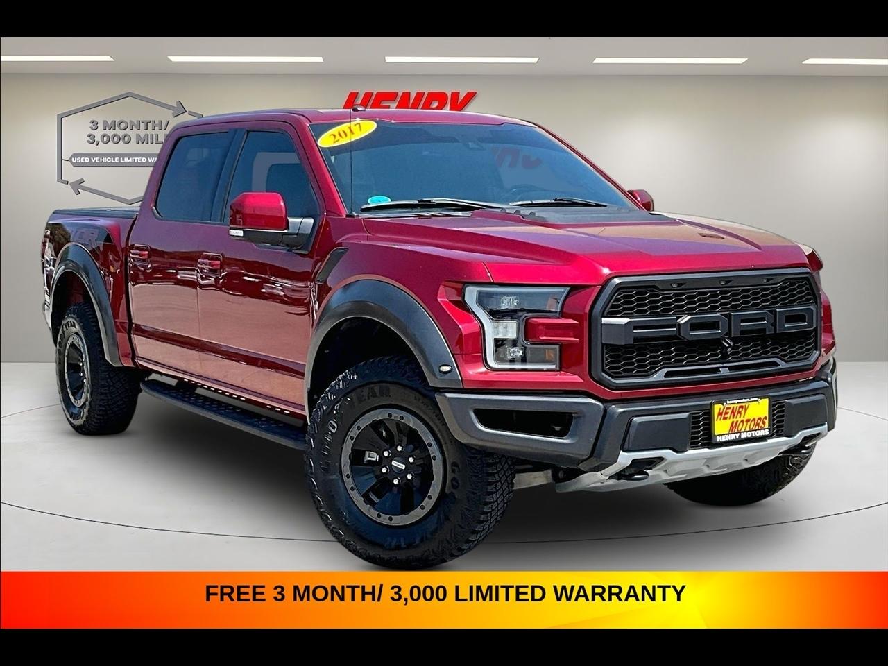 2017 Ford F-150 Raptor 4WD SuperCrew 5.5' Box
