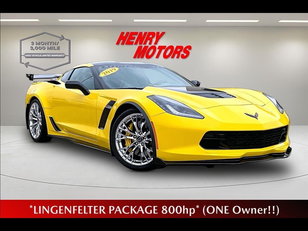 2019 Chevrolet Corvette 2dr Z06 Cpe w/2LZ Lingenfelter 800hp