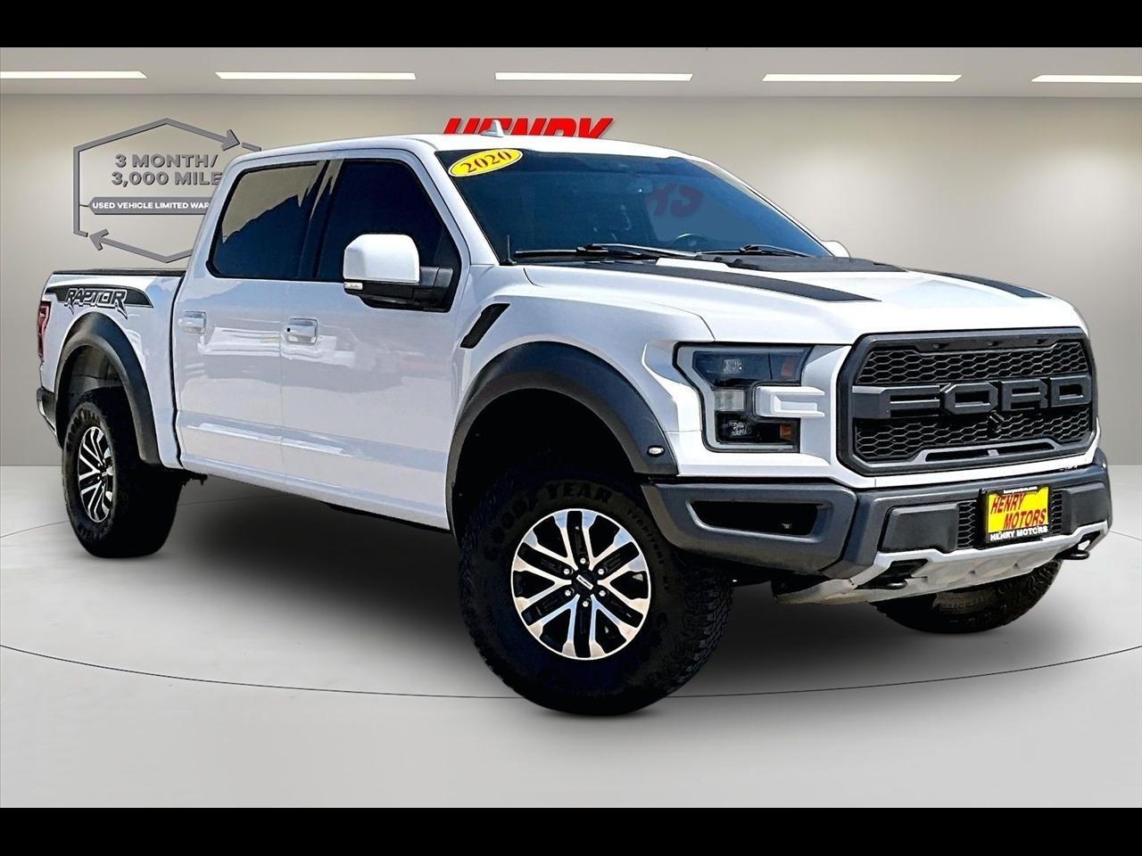 2020 Ford F-150 Raptor 4WD SuperCrew 5.5' Box