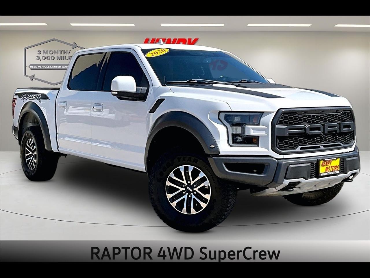 2020 Ford F-150 Raptor 4WD SuperCrew 5.5' Box