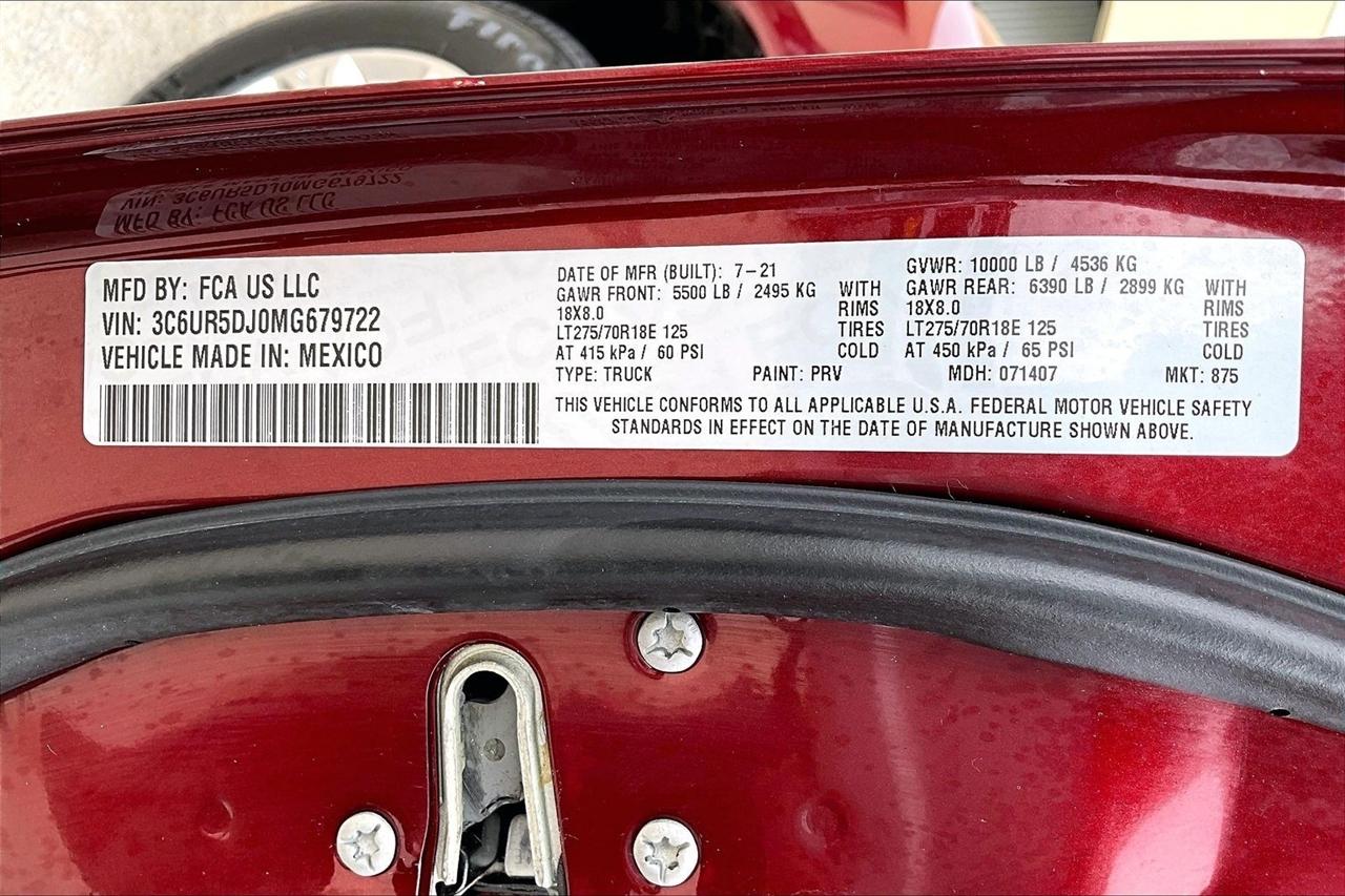 RAM 2500 Big Horn 4x4 Crew Cab 6'4" Box 2021