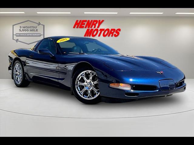 Blue 2001 Chevrolet Corvette Coupe Rear-Wheel Drive Automatic