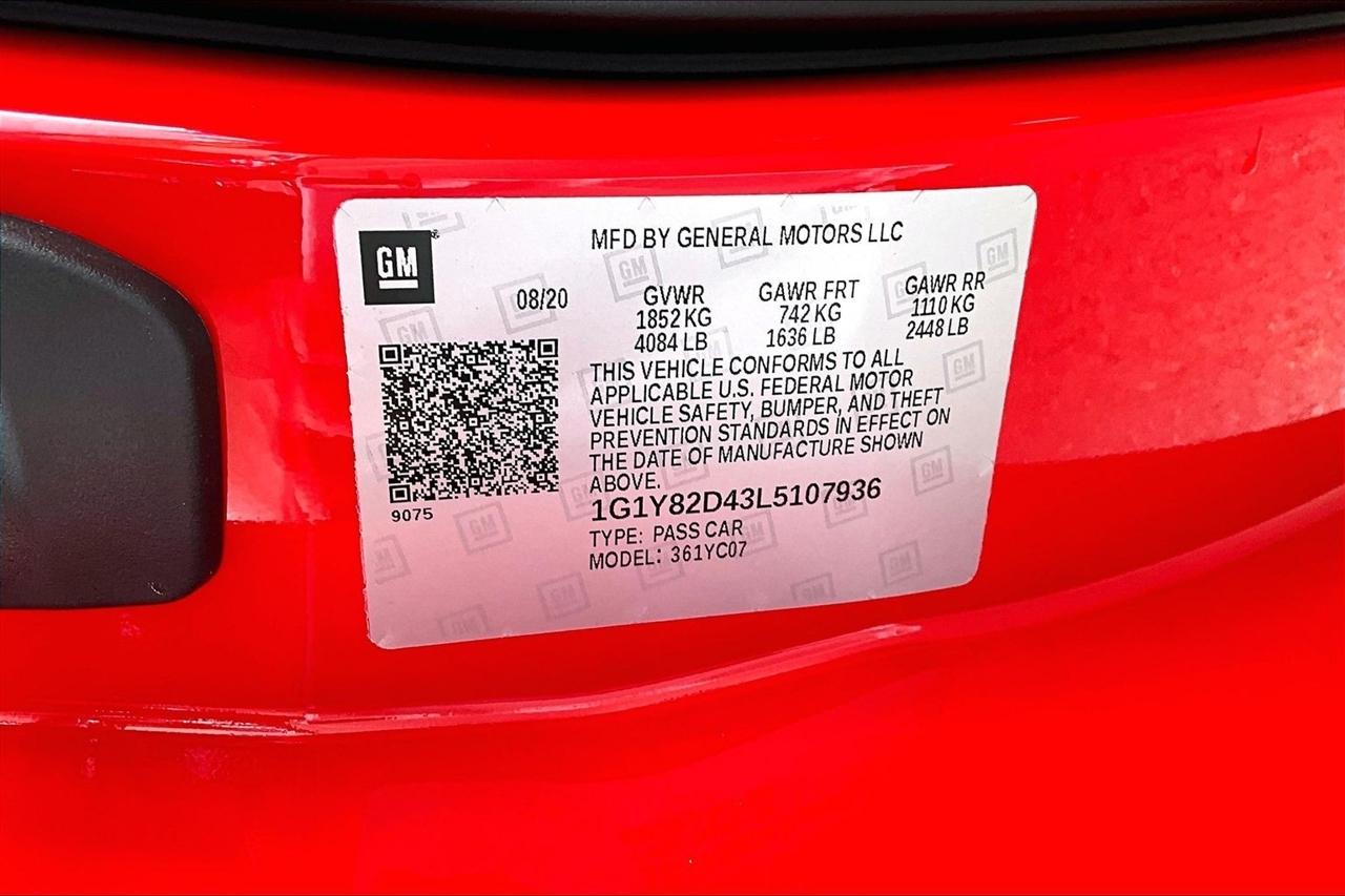 Chevrolet Corvette 2dr Stingray Cpe w/3LT 2020