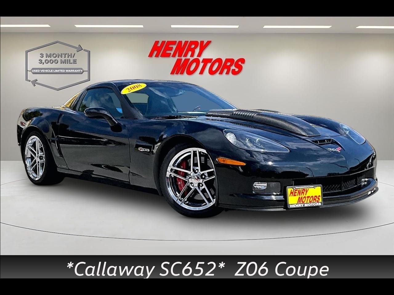 2008 Chevrolet Corvette Callaway SC652   Z06 Coupe