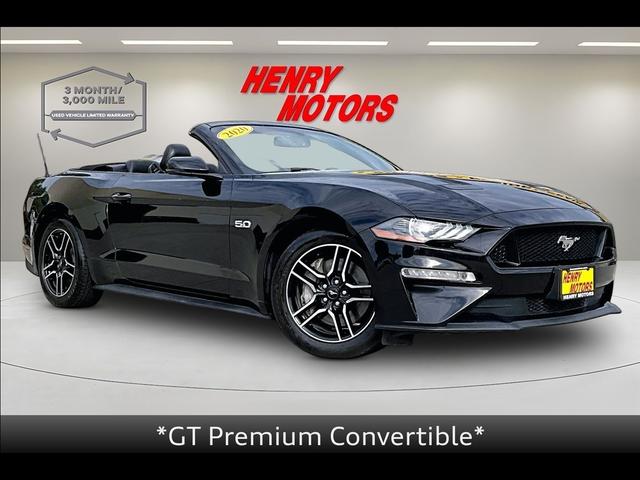 Black 2020 Ford Mustang Convertible Rear-Wheel Drive Automatic