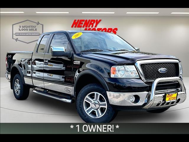 Black 2007 Ford F-150 Pickup Truck Four-Wheel Drive Automatic