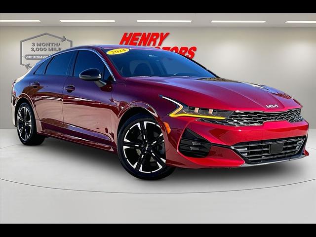 Red 2024 Kia K5 Sedan All-Wheel Drive Automatic