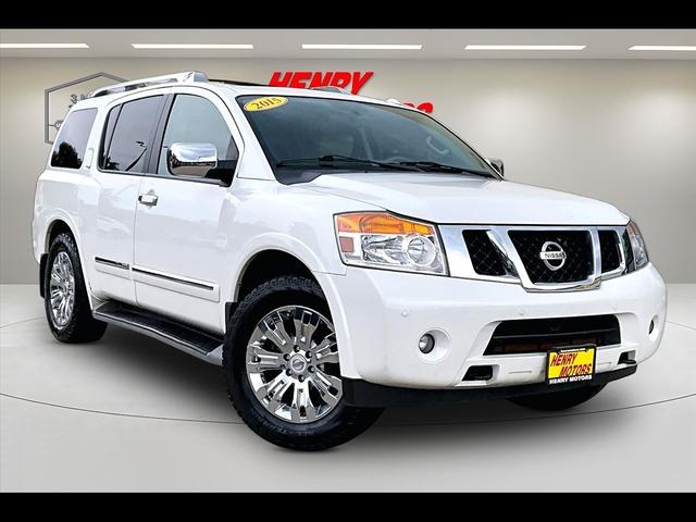 White 2015 Nissan Armada SUV / Crossover Four-Wheel Drive Automatic