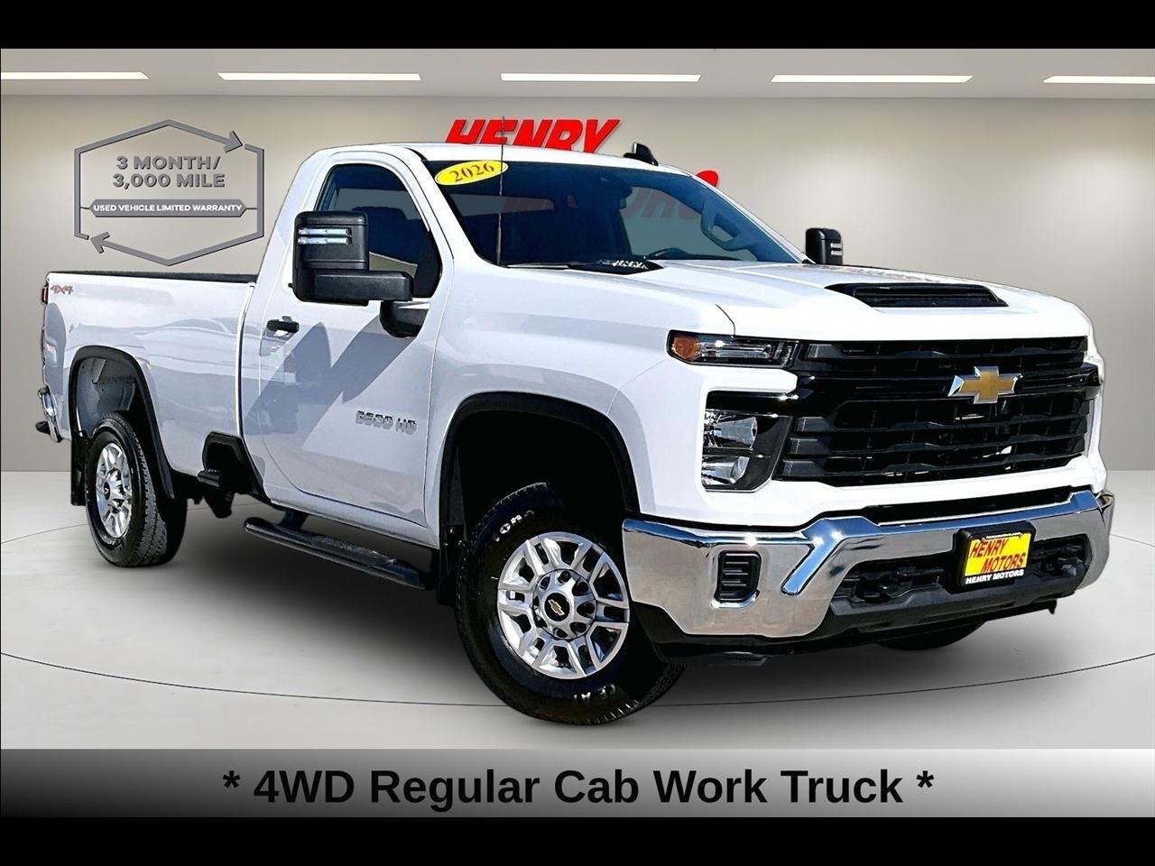 2026 Chevrolet Silverado 2500HD 4WD Reg Cab 142" Work Truck