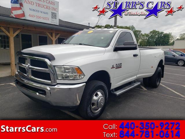 White 2016 RAM 3500 Tradesman LB DRW 4WD Pickup Truck Four-Wheel Drive 6-Speed Manual
