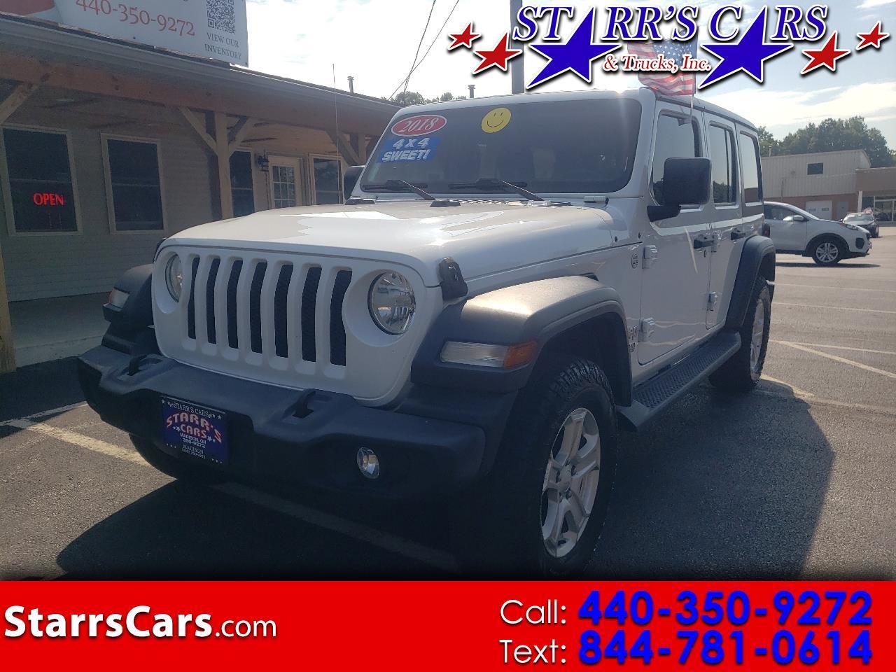 2018 Jeep Wrangler Unlimited Sport S 4x4