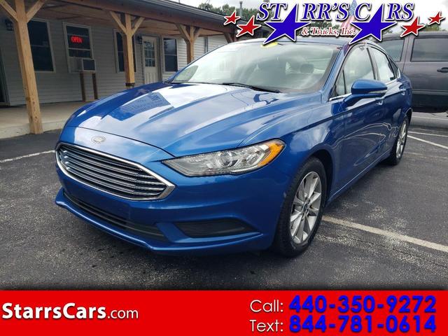 Blue 2017 Ford Fusion Sedan Front-Wheel Drive 6-Speed Automatic