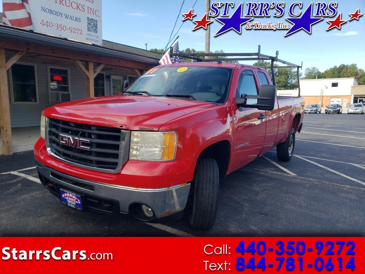 GMC Sierra 2500HD 2WD Ext Cab 157.5" Work Truck 2007