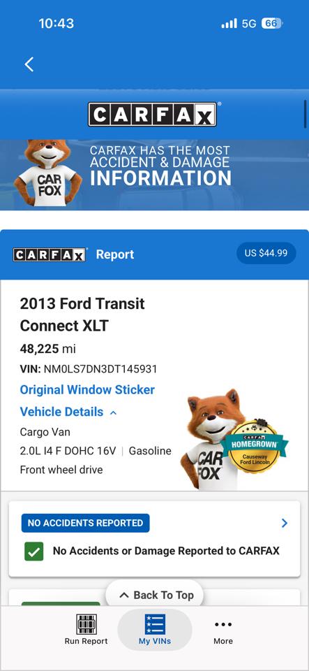 Ford Transit Connect 114.6" XLT w/rear door privacy glass 2013