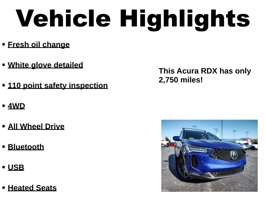 Acura RDX SH-AWD w/A-Spec Package 2024 Acura RDX SH-AWD w/A-Spec Package 2024