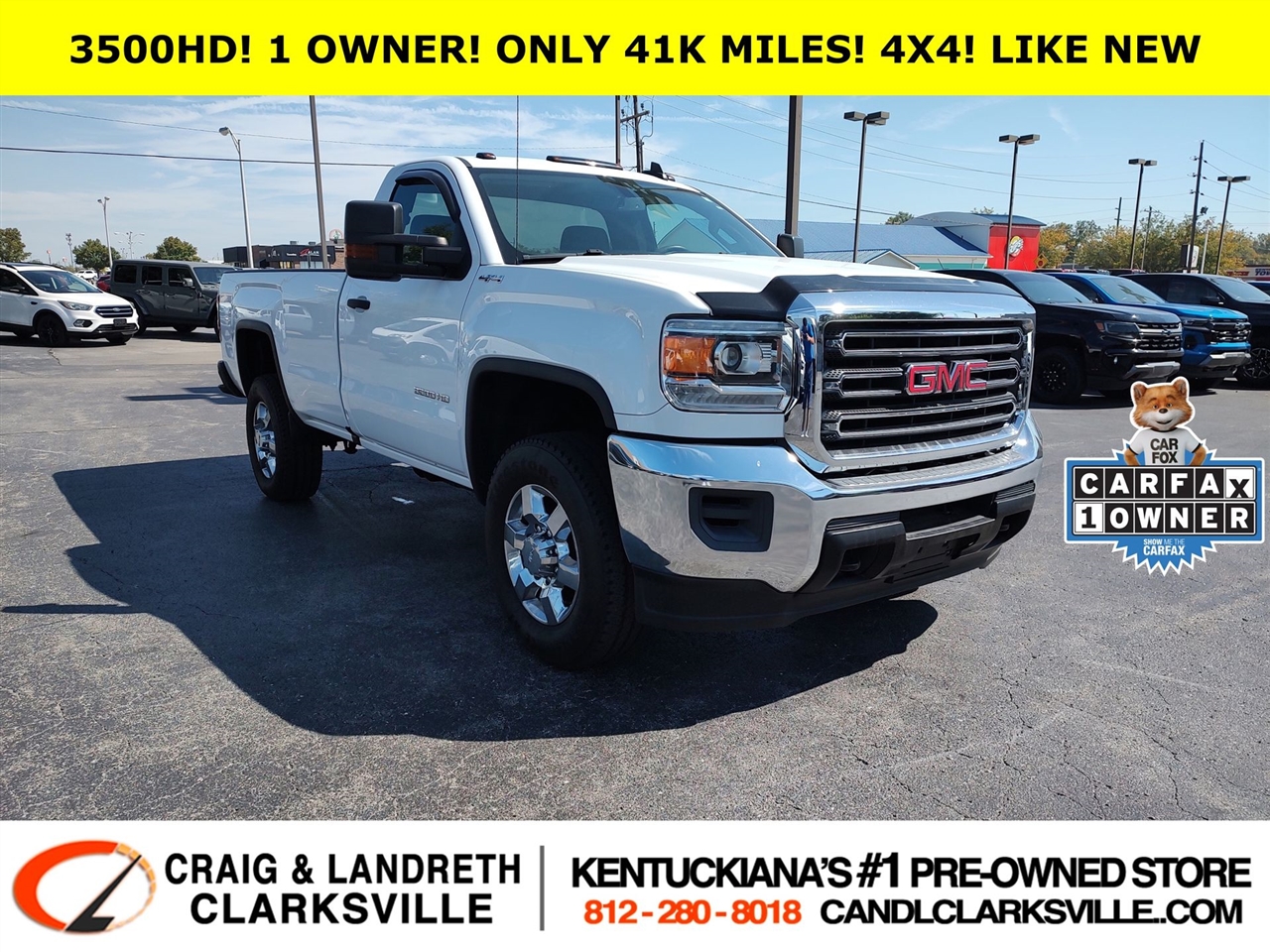 2017 GMC Sierra 3500HD Reg Cab 4WD