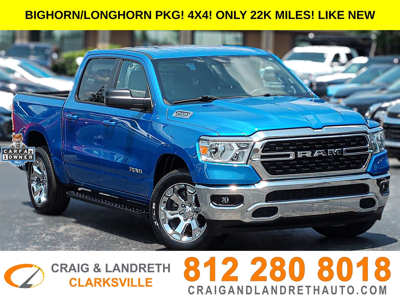 2022 RAM 1500 Big Horn Crew Cab 4x4