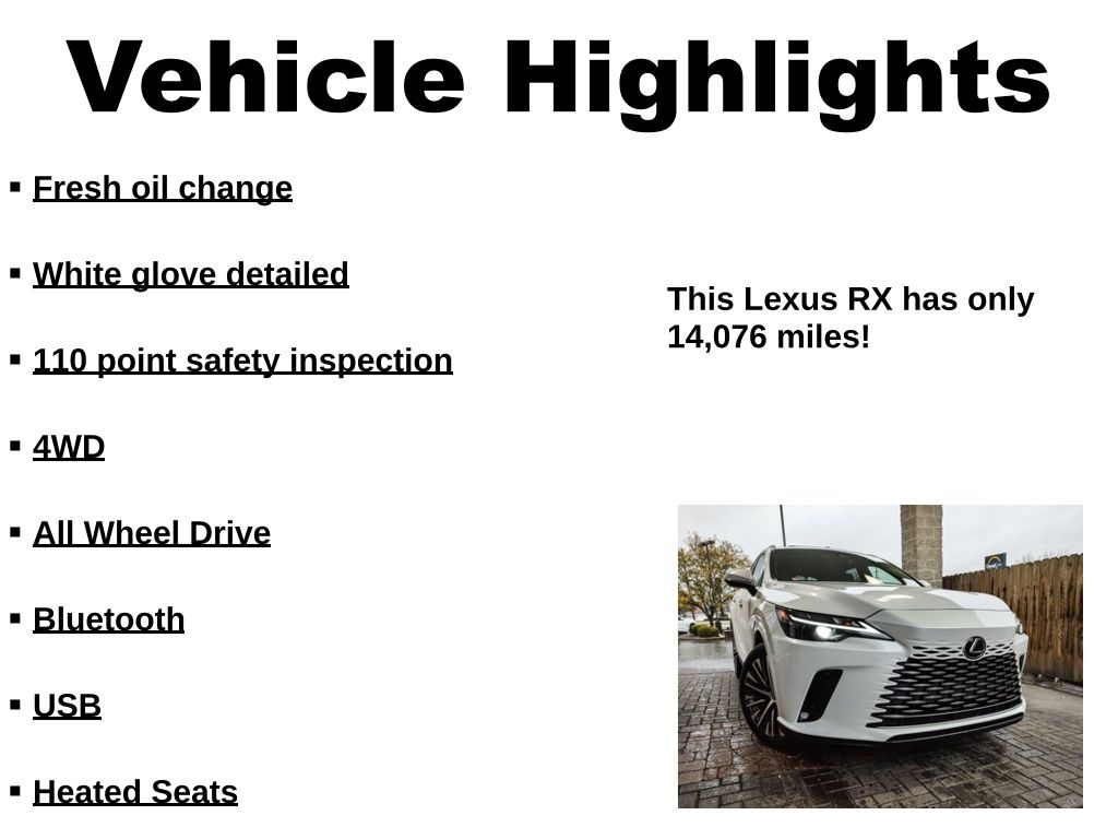 Lexus RX 350  2024 Lexus RX 350  2024