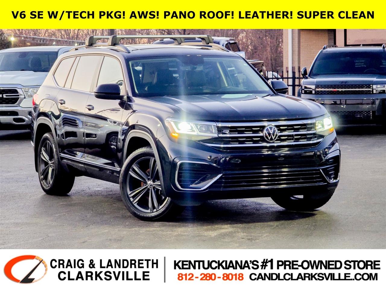 2021 Volkswagen Atlas 3.6L V6 SE w/Technology R-Line AWD