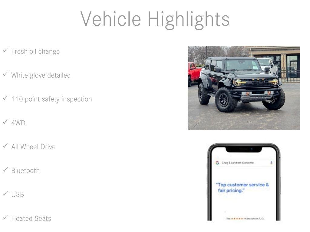 Ford Bronco Raptor 4 Door Advanced 4x4 2024