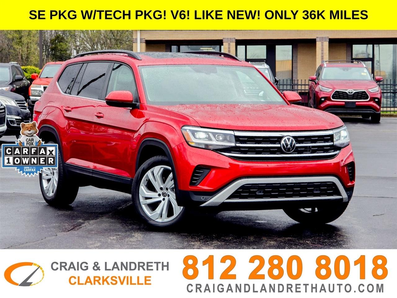 2022 Volkswagen Atlas 3.6L V6 SE w/Technology