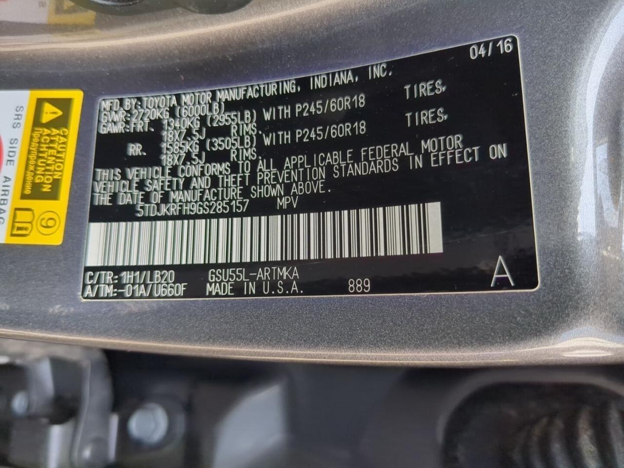 Toyota Highlander  2016