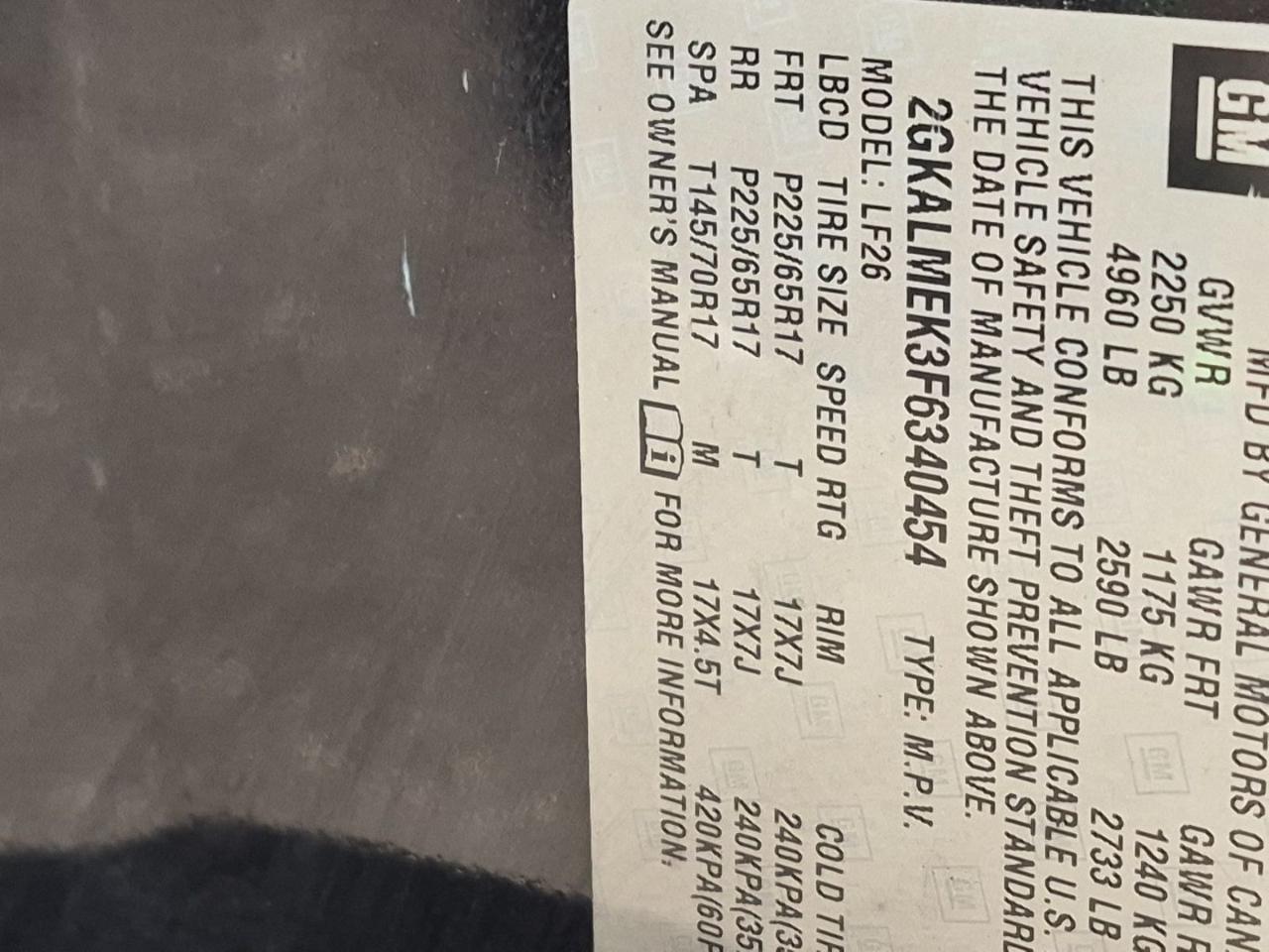 GMC Terrain FWD 4dr SLE w/SLE-1 2015