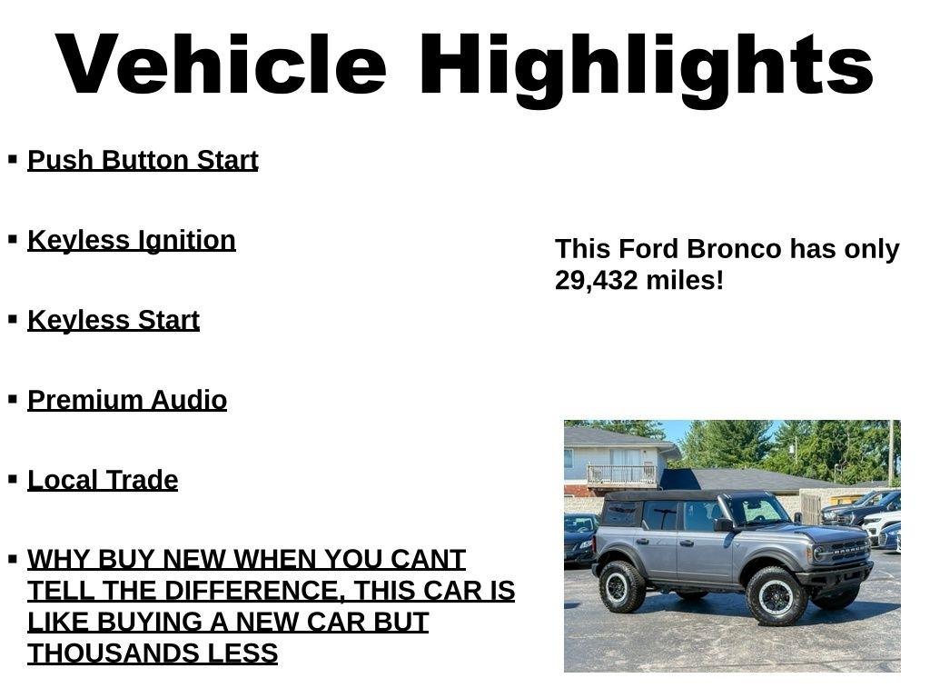 Ford Bronco Big Bend 4 Door Advanced 4x4 2023