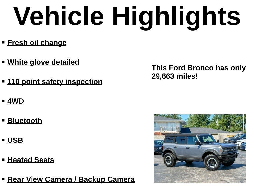 Ford Bronco Big Bend 4 Door Advanced 4x4 2023