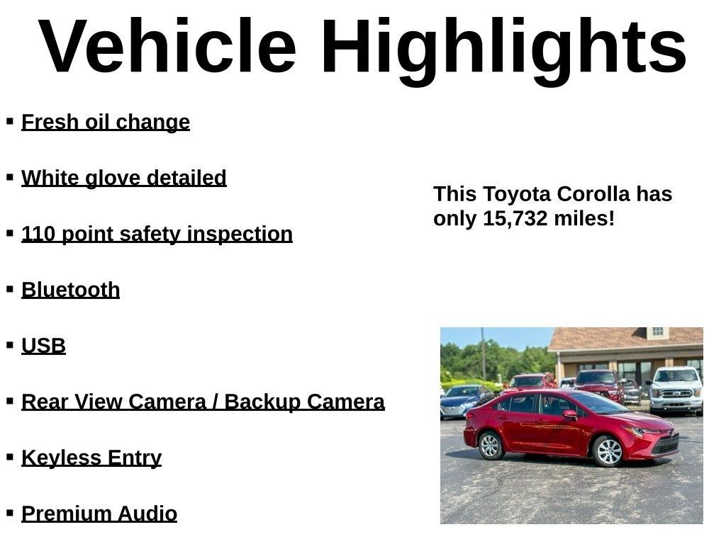Toyota Corolla LE 2024