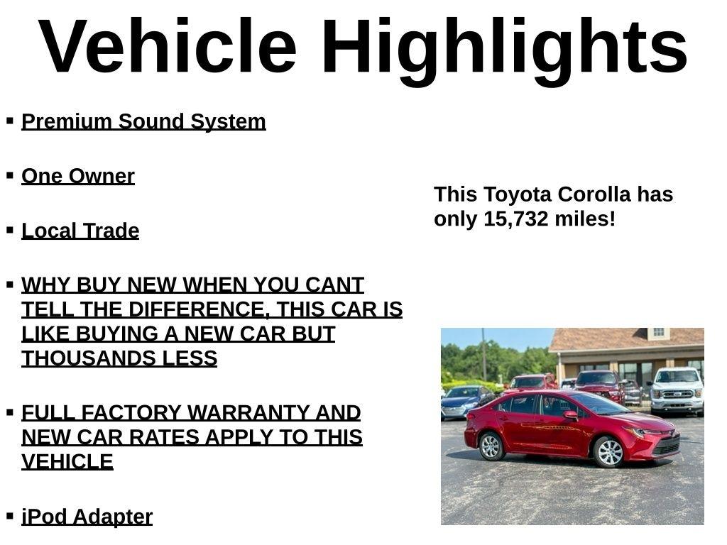 Toyota Corolla LE 2024