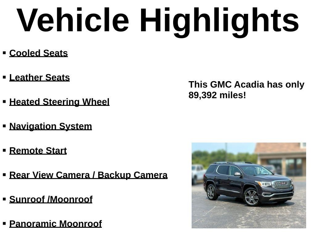 GMC Acadia Denali 2019