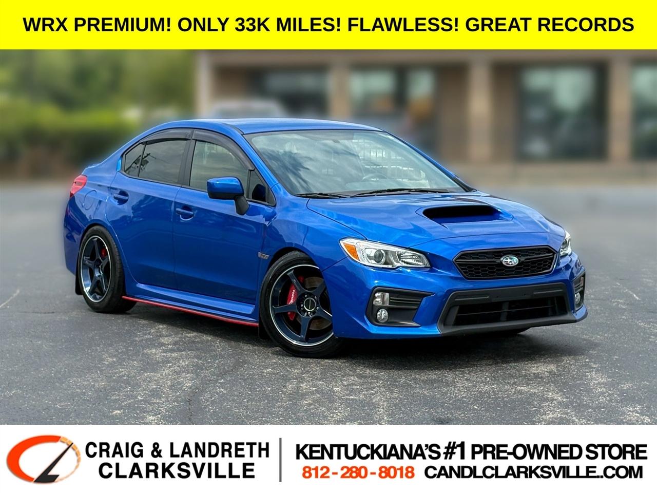 2020 Subaru WRX Premium Performance Package AWD