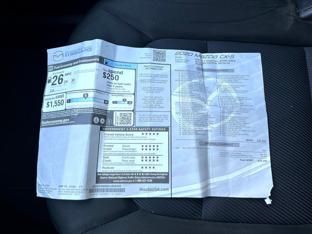 Mazda CX-5 Sport AWD 2020