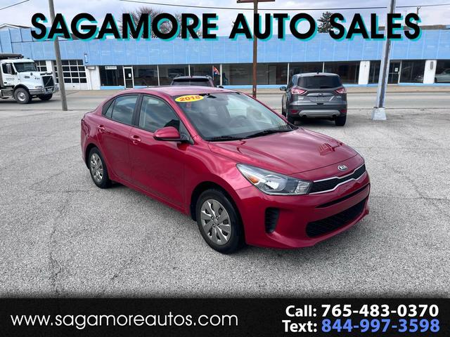 Red 2018 Kia Rio LX Sedan Front-Wheel Drive Automatic