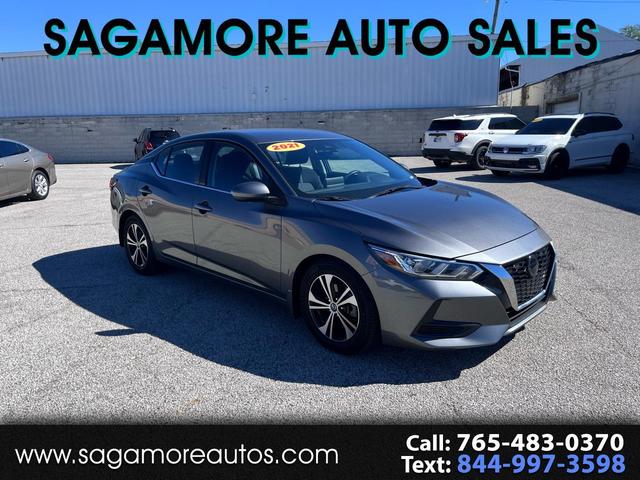 Gray 2021 Nissan Sentra SV FWD Sedan Front-Wheel Drive Continuously Variable Transmission