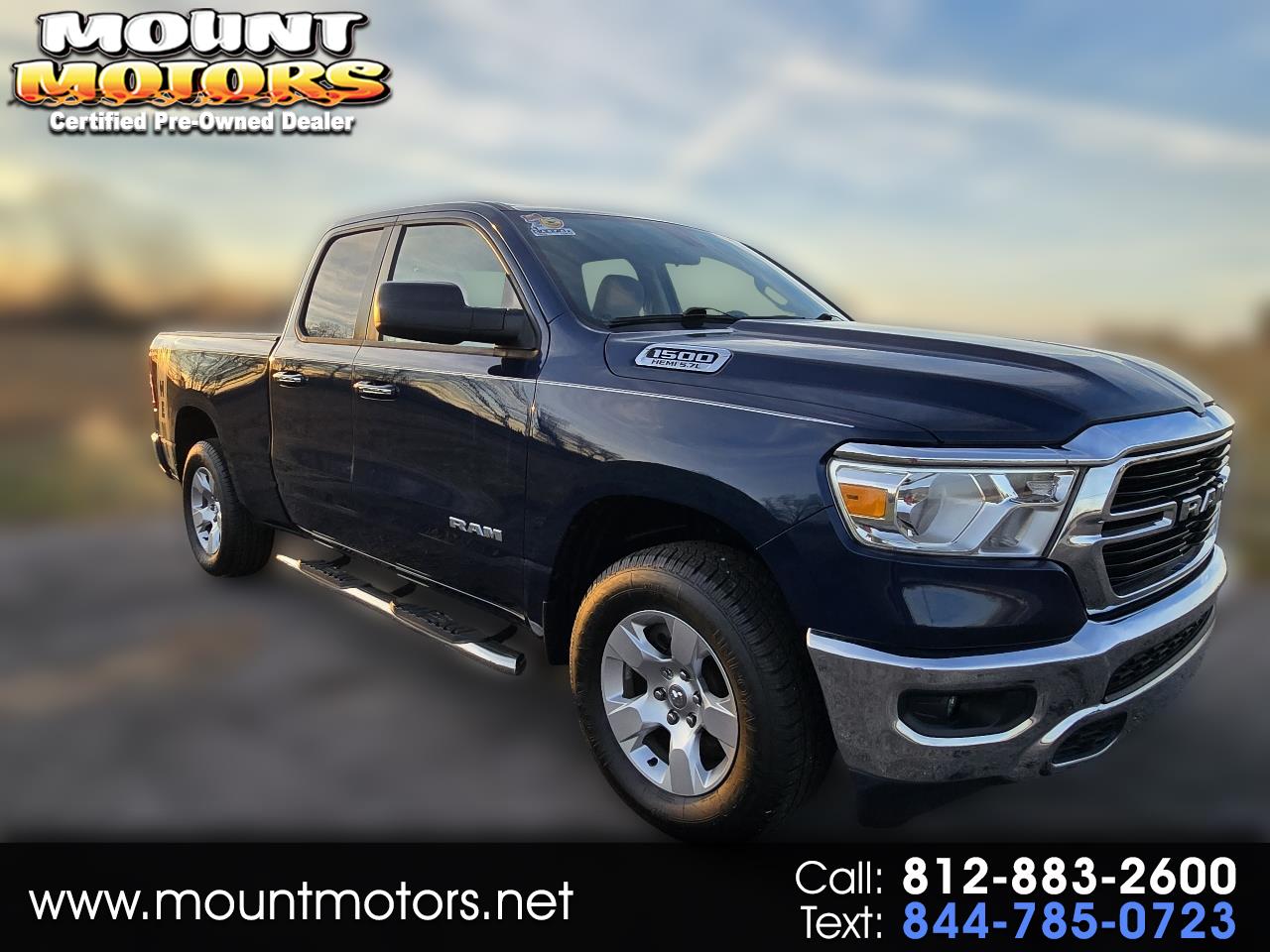 2020 RAM 1500 Big Horn 4x4 Quad Cab 6'4" Box