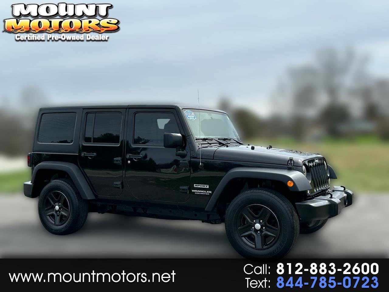 2017 Jeep Wrangler Unlimited Sport 4x4