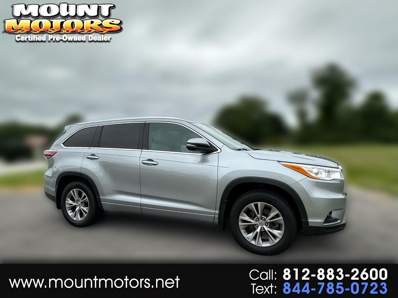 2014 Toyota Highlander AWD 4dr V6 XLE (Natl)