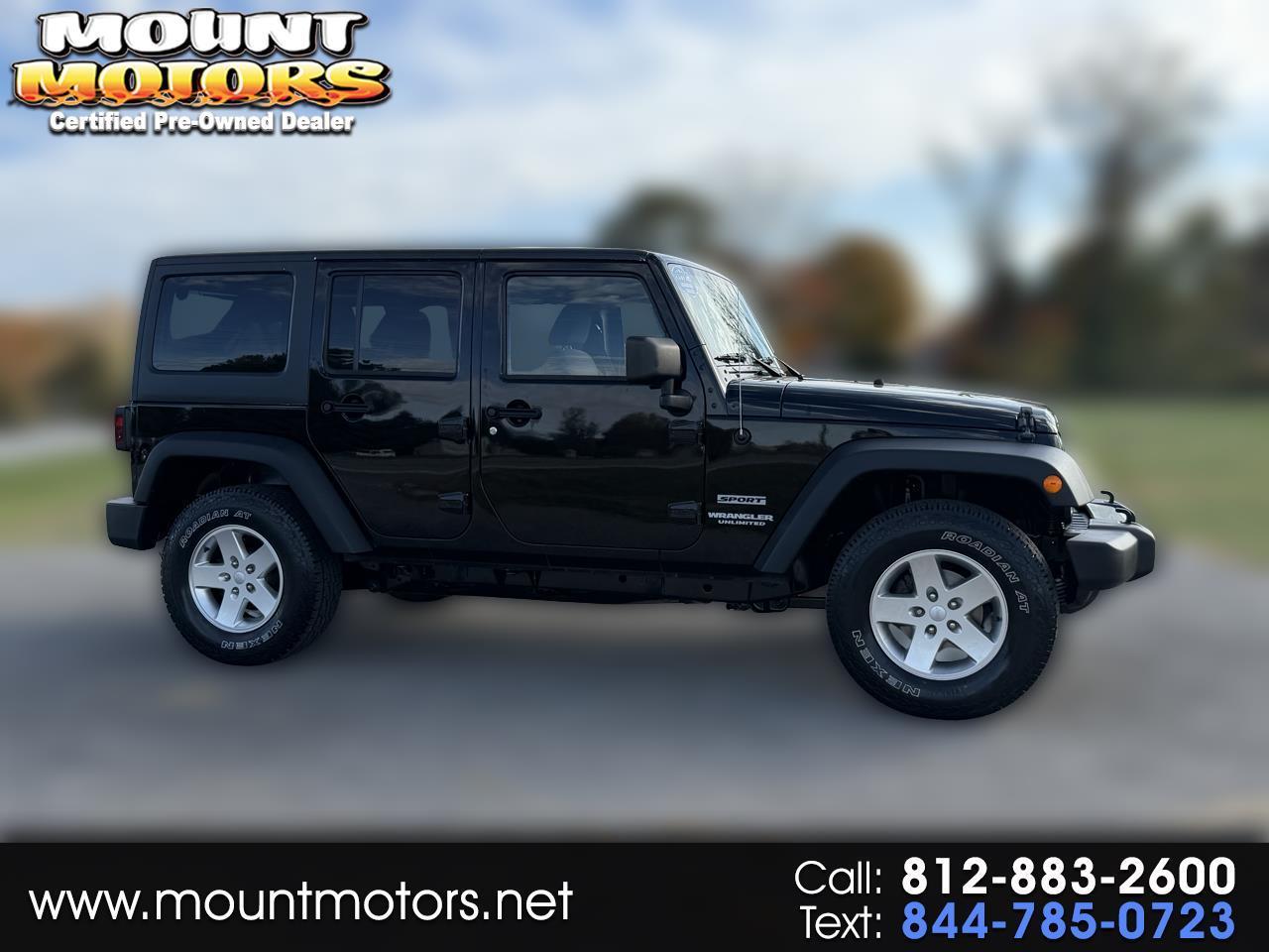 Jeep Wrangler Unlimited 4WD 4dr Sport 2013