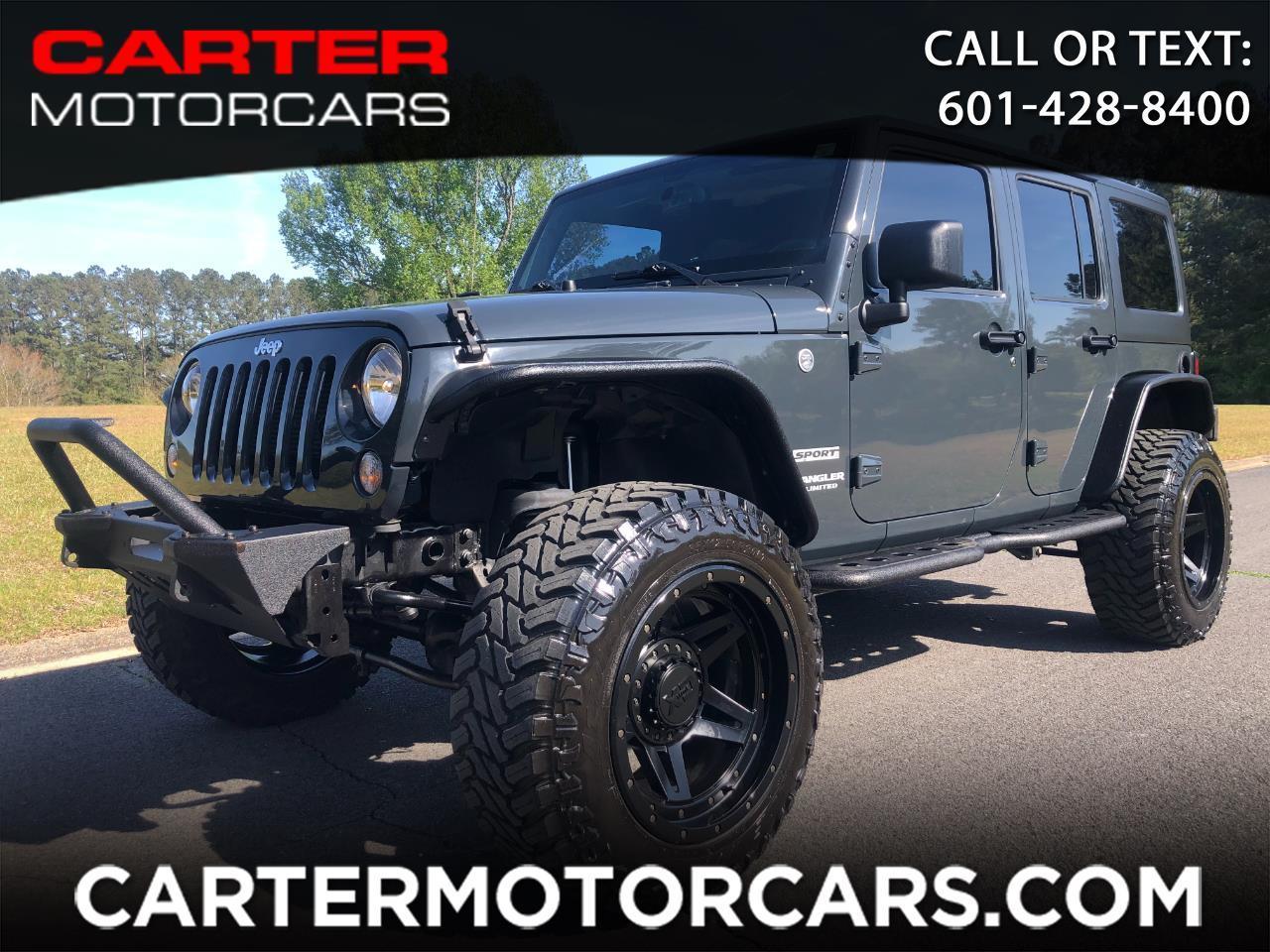Used 2017 Jeep Wrangler Unlimited Sport 4x4 for Sale in Laurel MS 39440